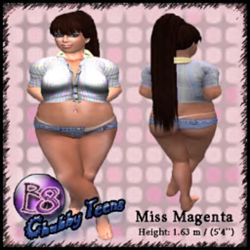 B8 - Miss Magenta Copy version - Chubby teens shape.