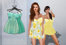 Alena Bow Dress V2 Mint