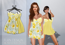 Alena Bow Dress V2 Yellow
