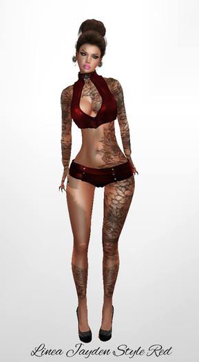 Linea Jayden Style Red 100% mesh