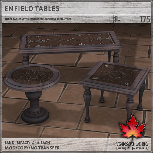 Trompe Loeil - Enfield Tables [mesh]