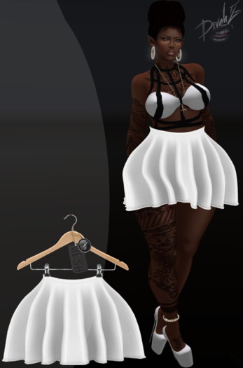 !DC! Skater Skirt Pure (Rigged Mesh)