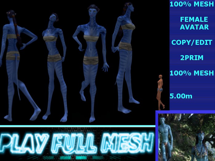 **Avatar Blue Female** Play Full MeshMP