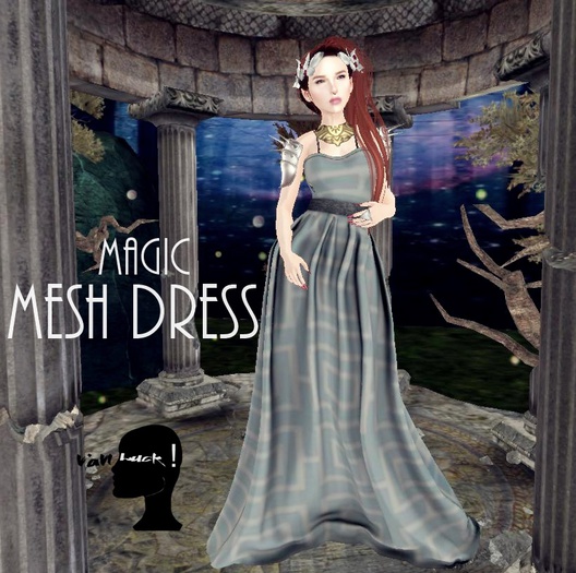 Vl Magic blue dress Mesh