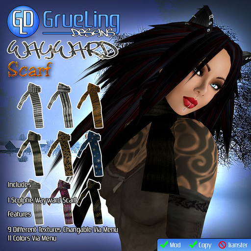 GrueLing Designs - Wayward Scarf