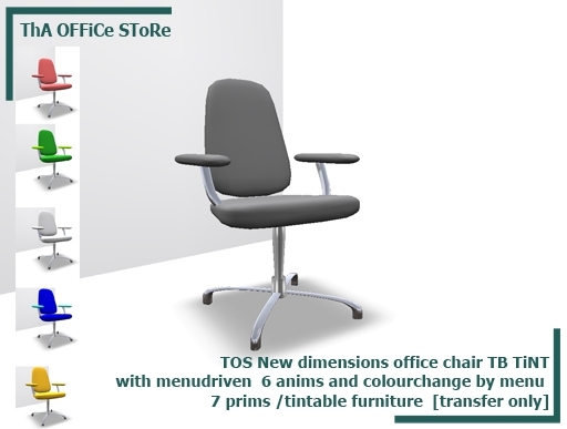 TOS New dimensions office chair TB TiNT [boxed]