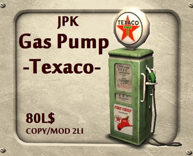 **JPK Gas Pump (Texaco) BOX