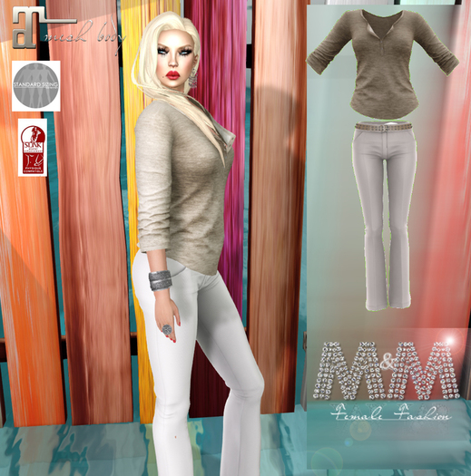 M&M-CHLOE SHIRT AND PANT MESH