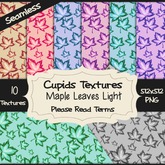 *Cupids Textures * 10 MAPLE LEAVES LIGHTS