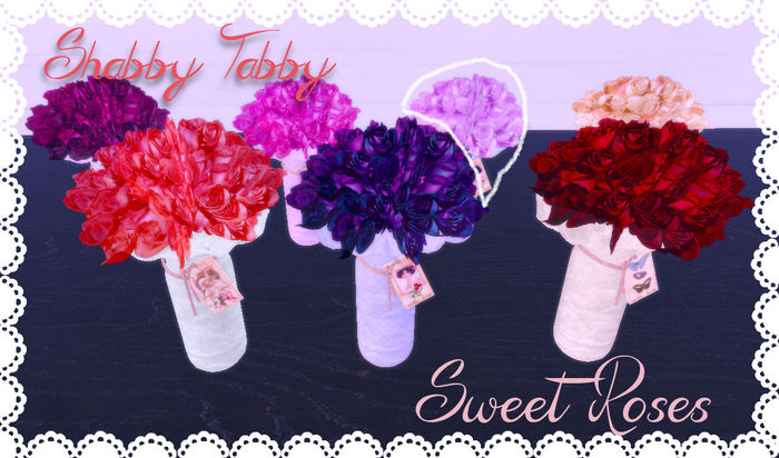 *Shabby* Sweet Roses- Lavender