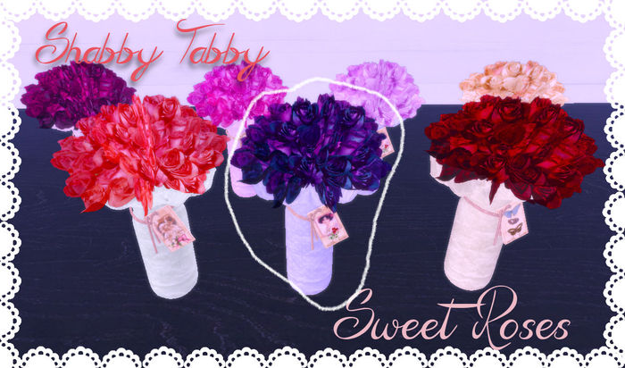 *Shabby* Sweet Roses- Midnight