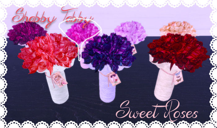 *Shabby* Sweet Roses- Pinky