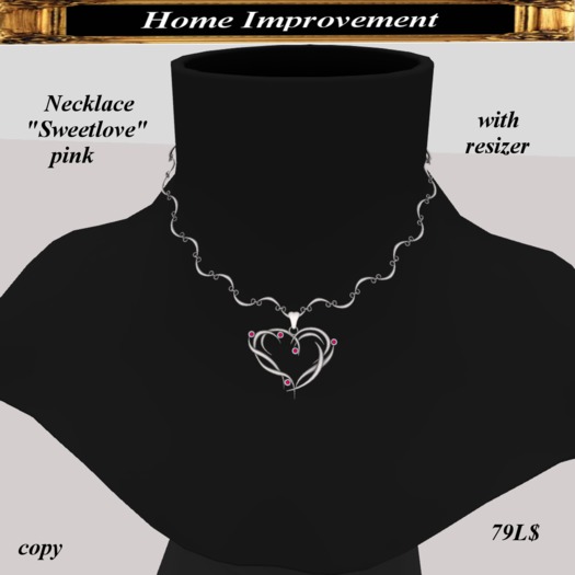 Necklace "Sweetlove" pink Box