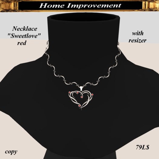 Necklace "Sweetlove" red  Box