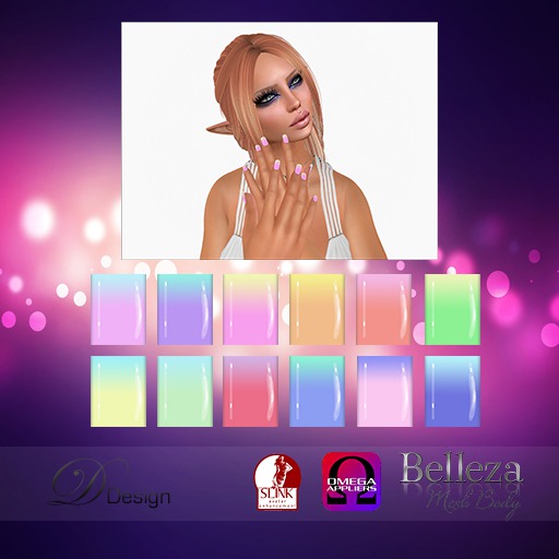 Gradient Pastels Slink/Belleza/Omega Nailpolish Applier [BOX]