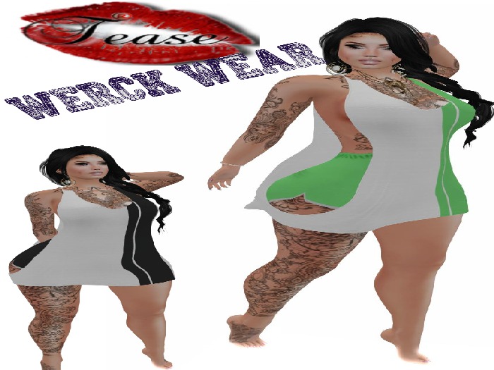 !TEASE! Wreck Wear Green
