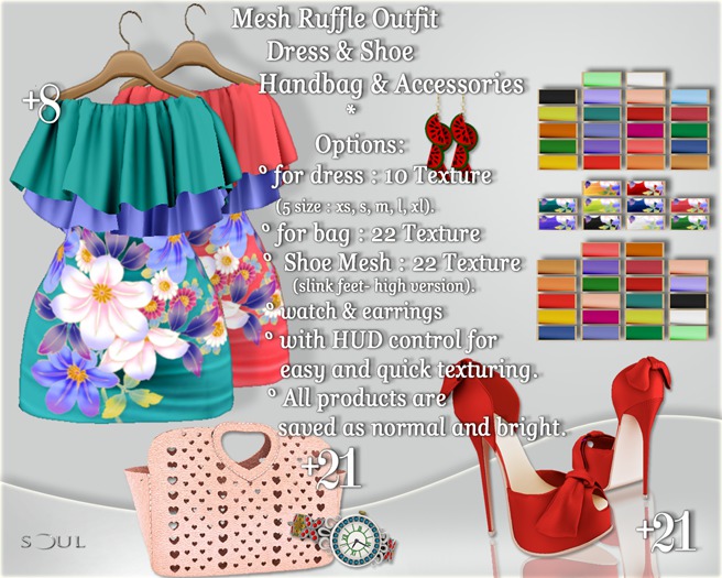 !Soul - Ruffle Mesh Outfit -  Warmly Summer Mix