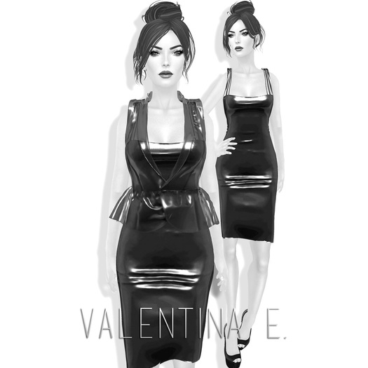 latex peplum dress Angelina Peplum Dress