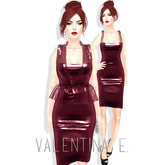 open lace back dress Latex Duchess Dress – William Wilde