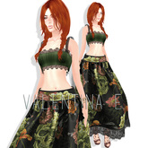 Valentina E. Rebecca Lace Cropped Top
