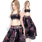 Valentina E. Rebecca Lace Cropped Top
