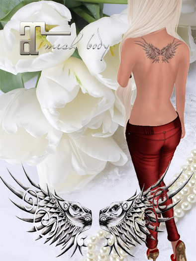 Angel cat Tatoo Maitreya Applier