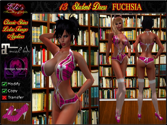 13 Student Dress Fuchsia