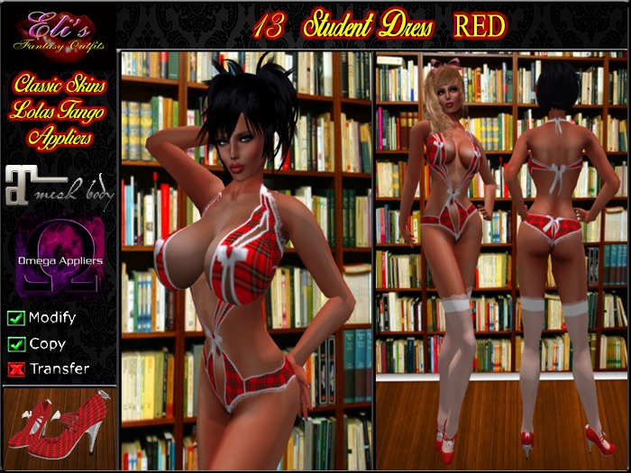 13 Student Dress Red
