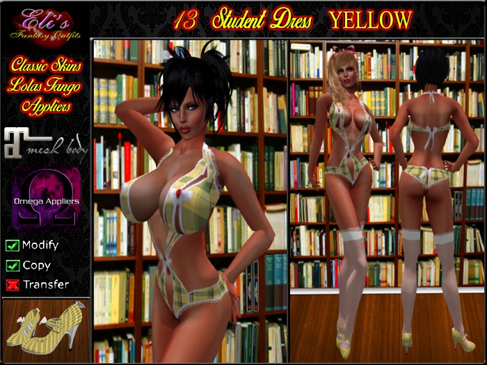 13 Student Dress Yellow