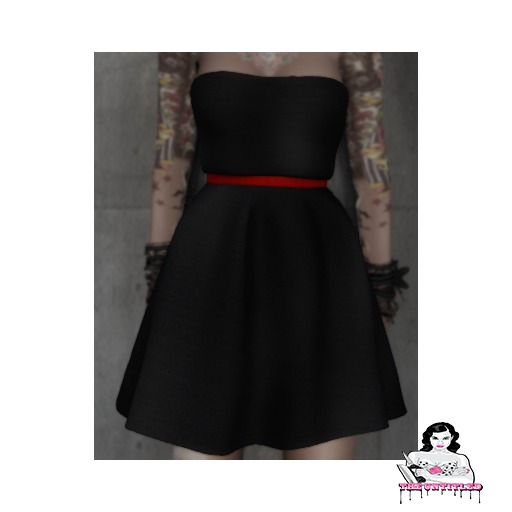 *The Untitled* LIfe In Mono Dress Blk&Red