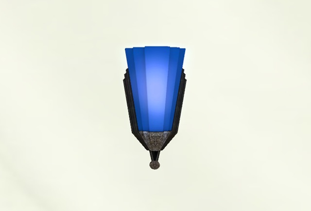 Mesh Wall Sconce - Blue