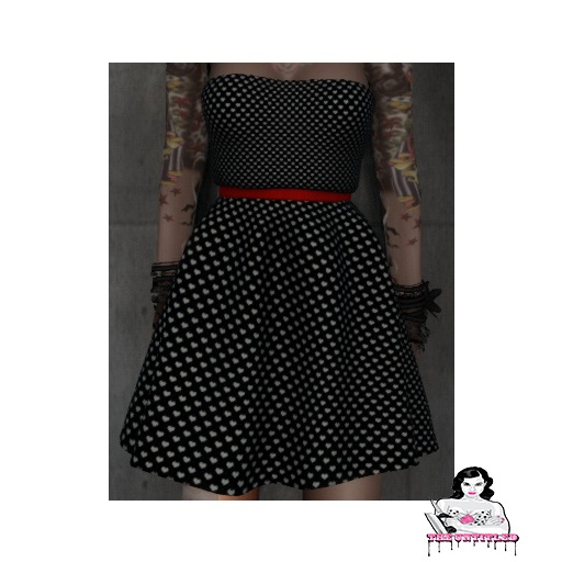 *The Untitled* Life In Mono Dress Lil hearts 2