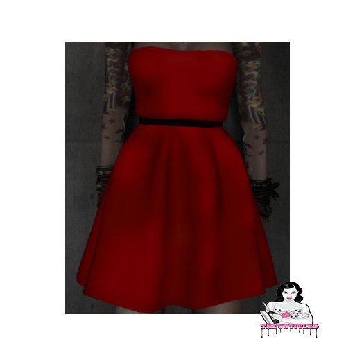 *The Untitled* Life In Mono Dress Red