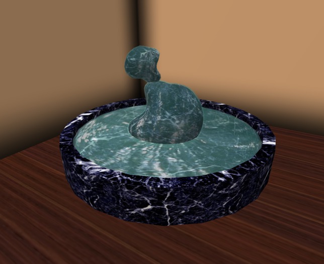 Balanced Stones Fountain -- DeepBlue Marble