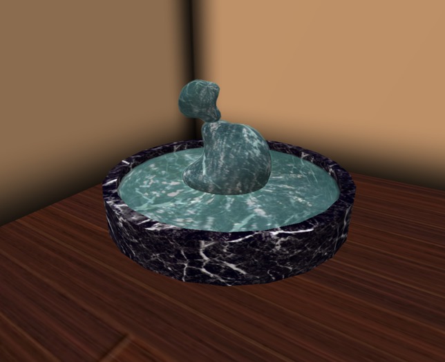 Balanced Stones Fountain -- JetBlack Marble