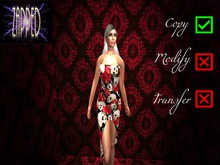 Zapped Rose n Skull Tube Dress