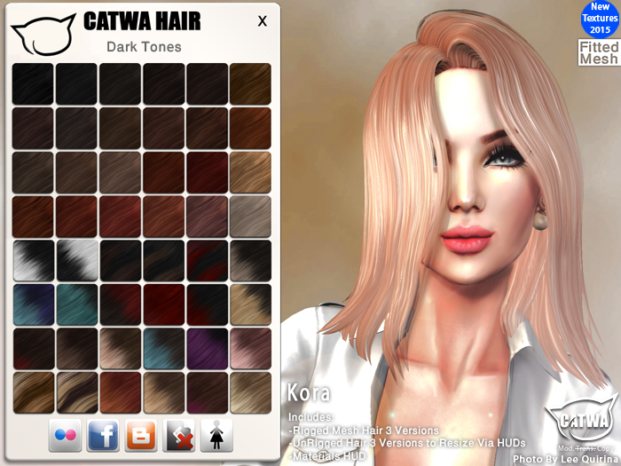 CATWA HAIR Kora [Darks]