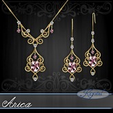 ::: Krystal ::: Arica - Jewelry Set - Gold (MultiJewel)