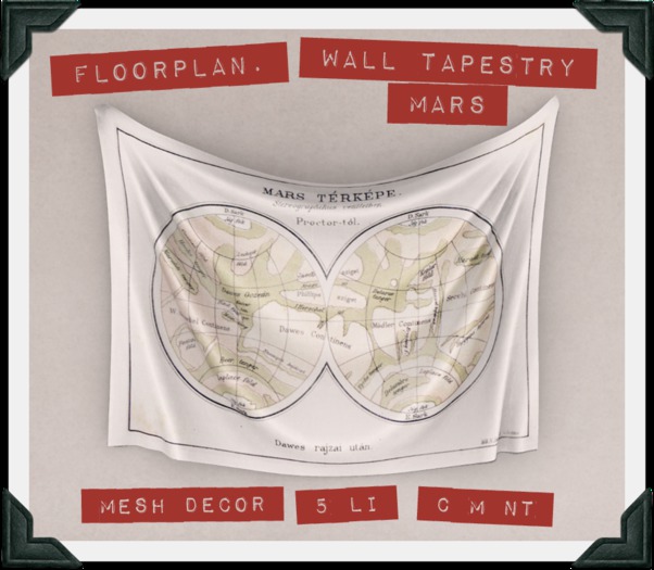 floorplan. wall tapestry / mars [boxed]