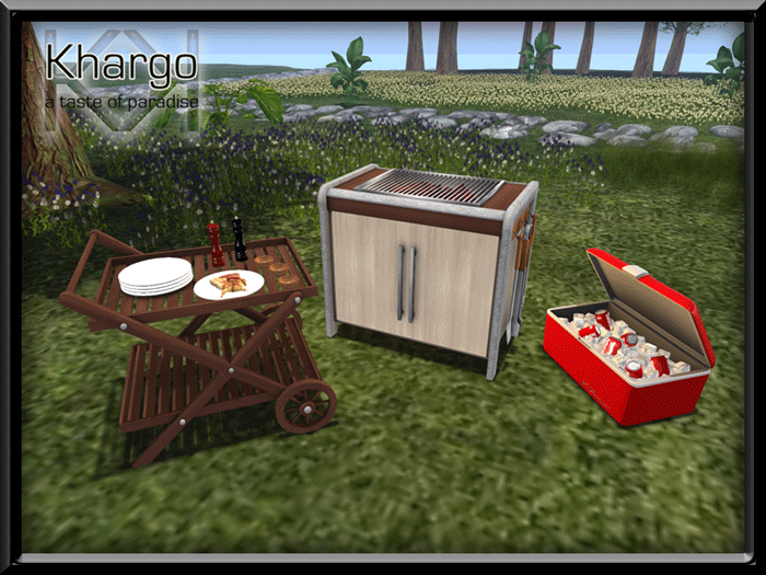 Second Life Marketplace KHARGO BARBEQUE / BBQ MENU DRIVEN ANIMATION