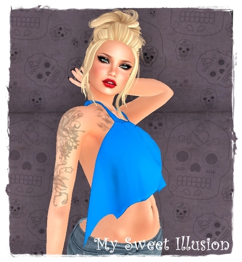 .:: My Sweet Illusion ::.Rigged MESH TOP Blue