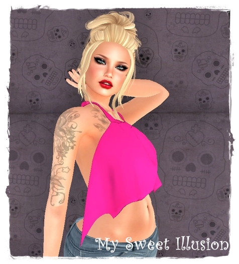 .:: My Sweet Illusion ::.Rigged MESH TOP Pink
