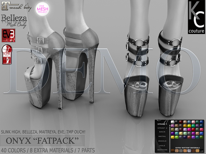 *DEMO* .:KC:. ONYX - Slink high, Maitreya, Belleza, EVE, TMP