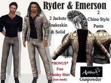 [ASHBURY] Ryder Leather Jacket-GUNPOWDER Snakeskin