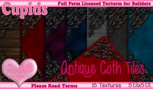 *Cupids Textures *15 ANTIQUE GOTH TILES
