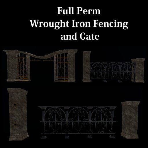 BGC Wrought Iron Fencing (boxed)