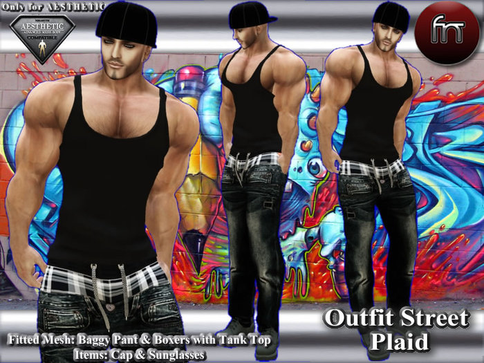 [FN] Aesthetic Street Outfit Plaid - Suit Bag 