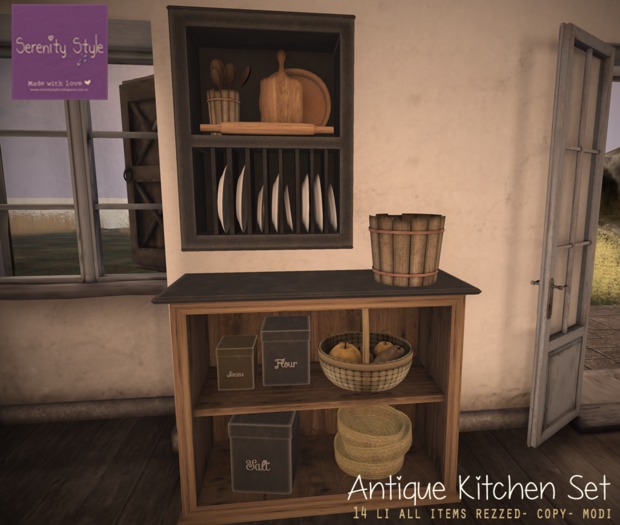 Serenity Style- Antique Kitchen FATPACK