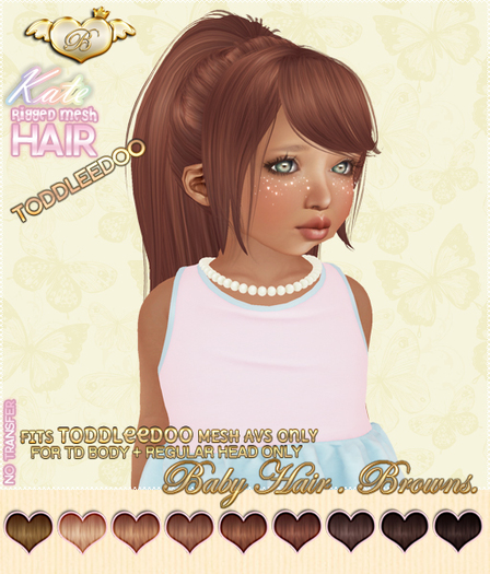 :*BABY*: Hair Kate - ToddleeDoo - Browns