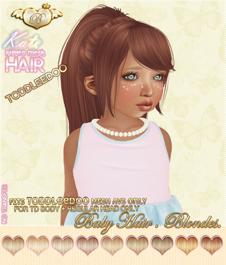 :*BABY*: Hair Kate - ToddleeDoo - Blondes